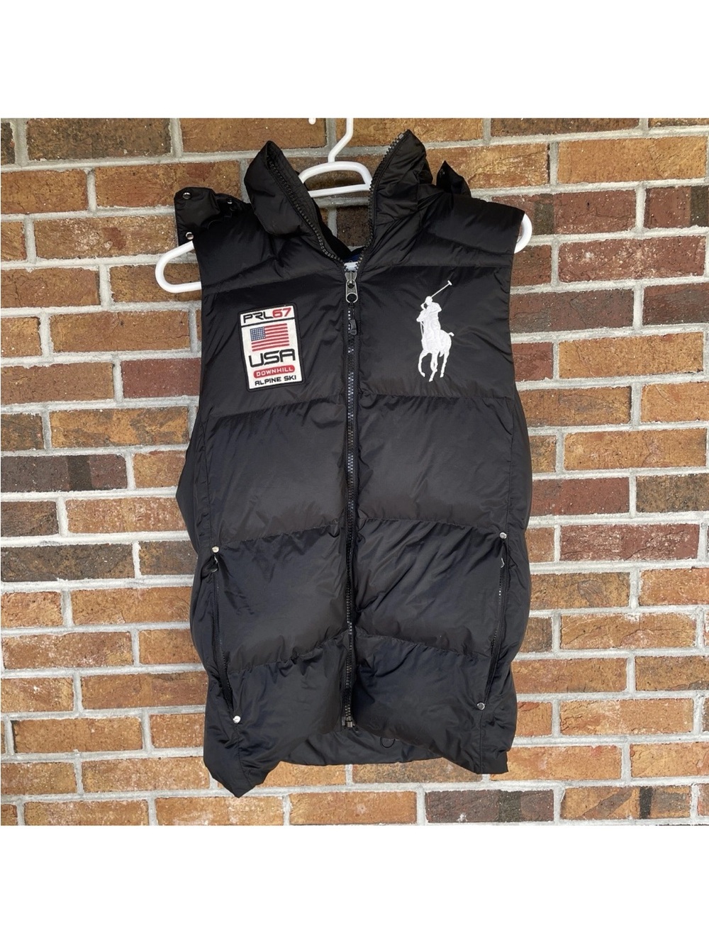 Polo Ralph Lauren Black Puffer Vest w/ Hood
